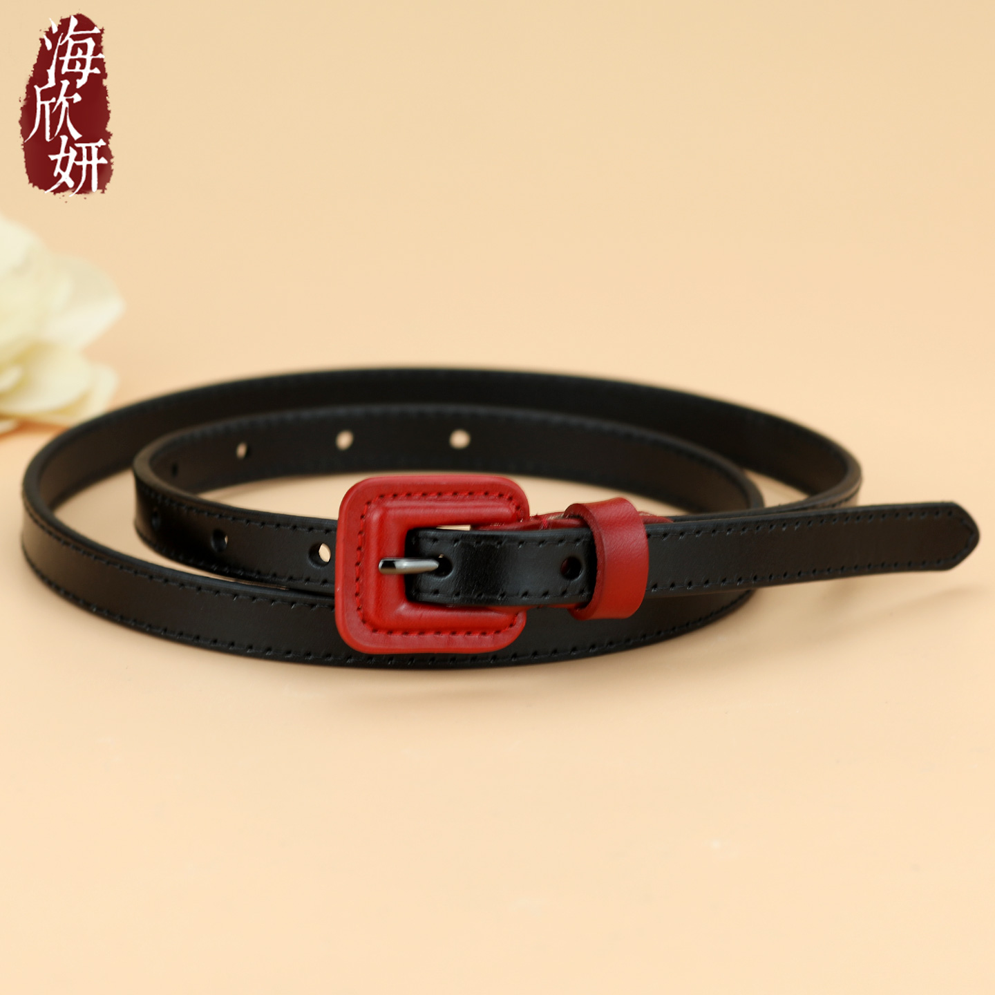 【爆款来袭】头层牛皮女士细腰带