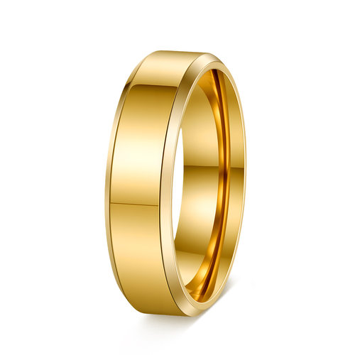 吾岸周边 樊霄同款金色素圈简约中性男女同款戒指指环 不掉色