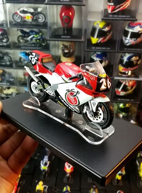 正品包邮1:18摩托车合金机车卡吉瓦CAGIVA赛道赛车模型摆件藏品