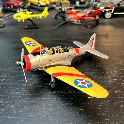1：72合金飞机模型二战美国无畏SBD企业号航母战机成品摆件