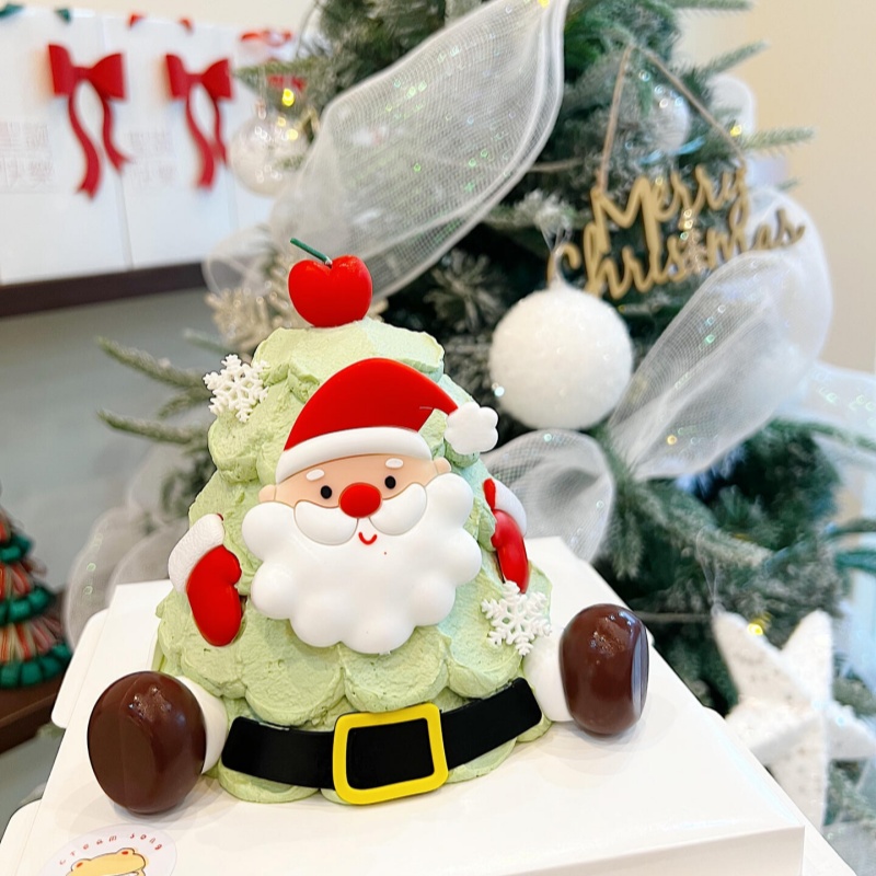 星星蜡烛烘焙2025圣诞节蛋糕装饰