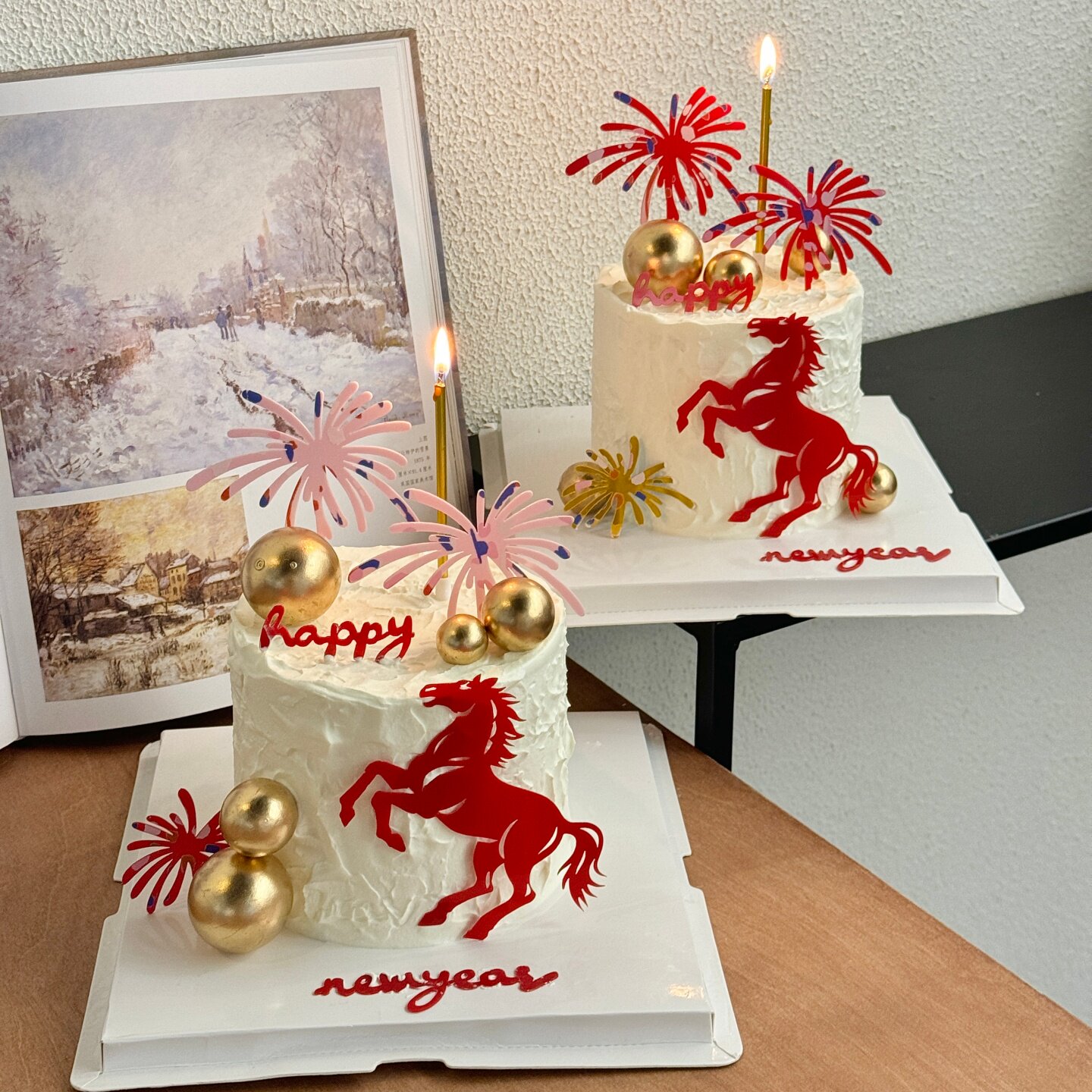 2026新年礼花亚克力蛋糕装饰插件马年春节元旦跨年烘焙装扮摆件,节庆用品/礼品,节日装扮用品,淘宝优惠券,粉丝福利购,淘宝优惠卷