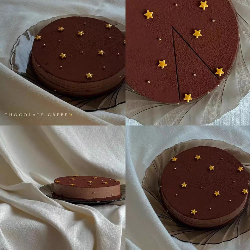 网红星星糖珠慕斯甜品蛋糕装饰糖金珠圆珠彩珠冰淇淋甜品装扮点缀