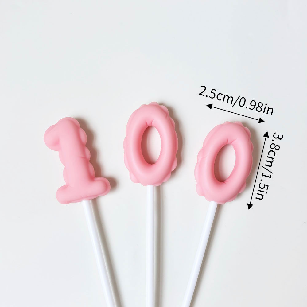 网红生日快乐蛋糕装饰软胶HBD摆件520数字节日装扮甜品烘焙配件