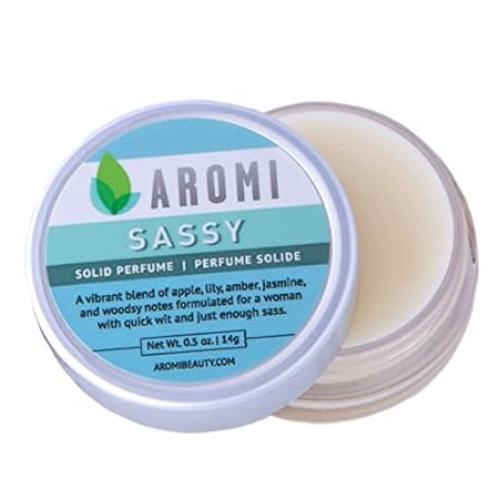Aromi Sassy Solid Perfume | Fresh, Fruity Fragrance, Vega