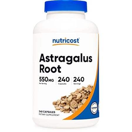 Nutricost Astragalus Capsules 550mg, 240 Vegetarian Capsu