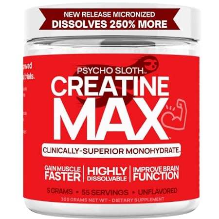 MAX Creatine Monohydrate Powder - Highest Absorption Stud