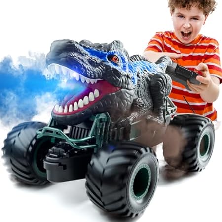 Bennol 2.4GHz Dinosaur Remote Control Car Toys for Kids B