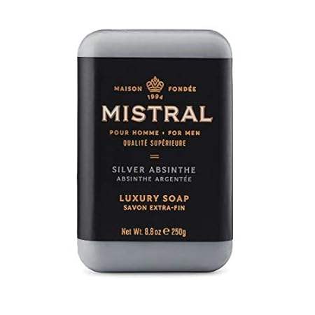 Mistral Bar Soap Organic, Silver Absinthe, Large