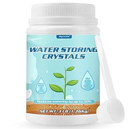 2LB Water Storing Crystals for Plants with Spoon， Water G