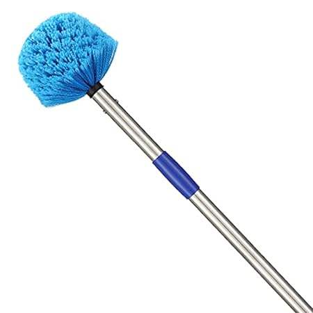 Cobweb Duster with Extension Pole， Medium Stiff Bristles