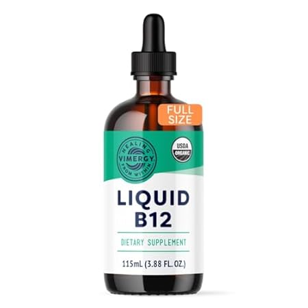Vimergy USDA Organic B12， 115 Servings – Alcohol Free B-1