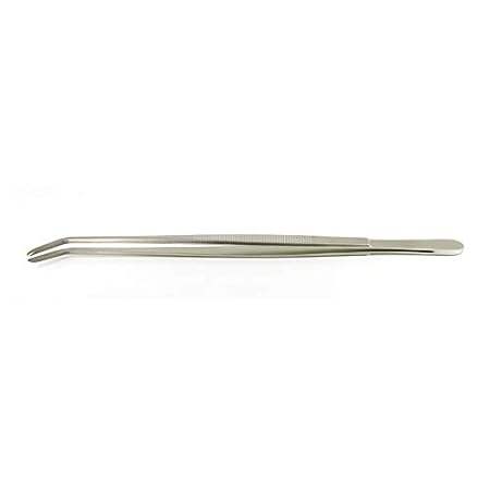 Heavy Duty Tweezers Style 7325B Carbon Steel Nickel Coated