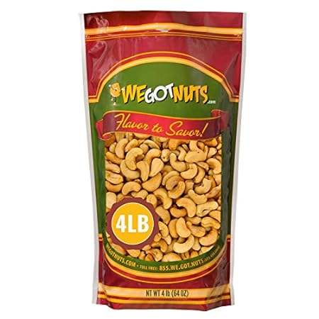 Dry Roasted Unsalted Cashews – Premium Quality Kosher Dry
