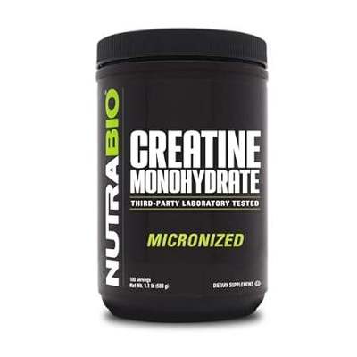 NutraBio Creatine Monohydrate - Micronized Pure Grade - S
