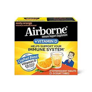 750mg Effervescent with Zinc Tablets Airborne Vitamin