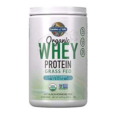 Garden of Life Whey Protein Powder Unflavored - 21g Certi