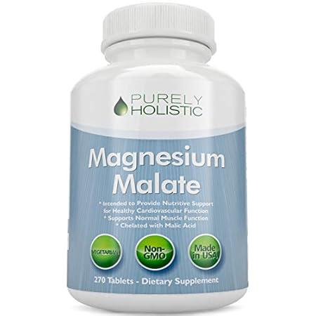 Magnesium Malate 400mg Tablets - 50% More 270 Vegetarian