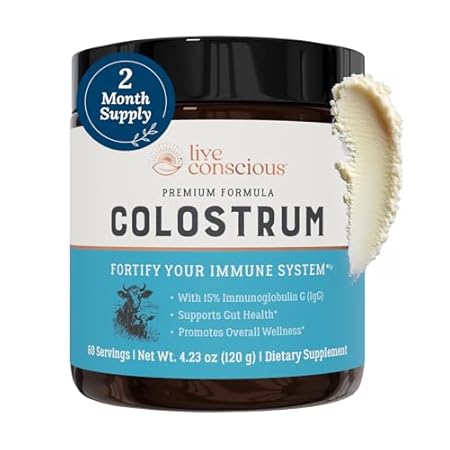 Live Conscious Colostrum Powder - Grass Fed Colostrum Sup