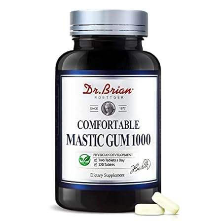 Dr.Brian Mastic Gum 1000mg Natural Formula Supporting Gas