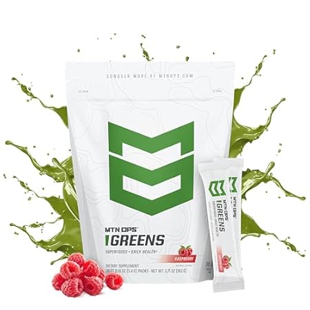 MTN OPS Super Greens Daily Immune Health and Energy Drink