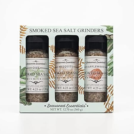 Seasoned Essentials | Gourmet Smoked Sea Salt Grinder Var
