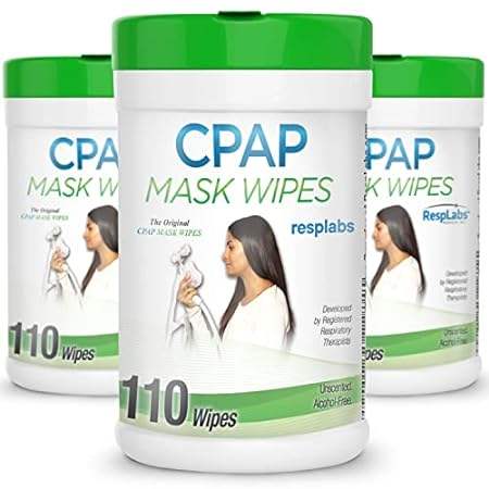 resplabs CPAP Mask Cleaning Wipes - Unscented， Alcohol-fr