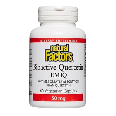 Natural Factors Bioactive Quercetin EMIQ 50 mg with Vitam