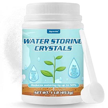 1LB Water Storing Crystals for Plants with Spoon， Water G