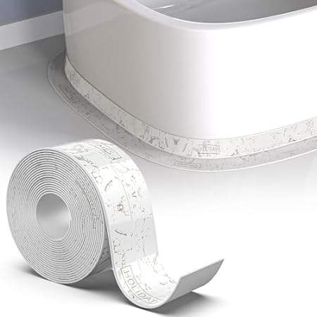 White Caulk Tape Strip for Bathtub Self Adhesive Caulking