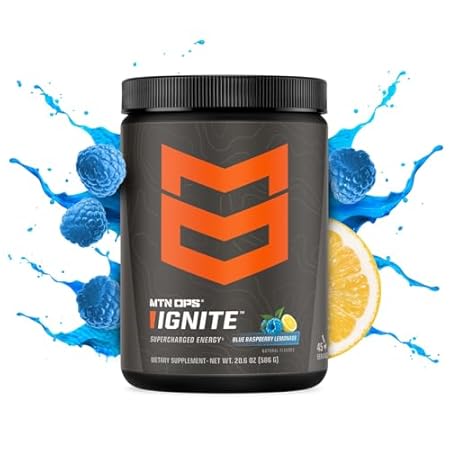 MTN OPS Ignite Energy Drink Powder, Gluten Free Nitric Ox