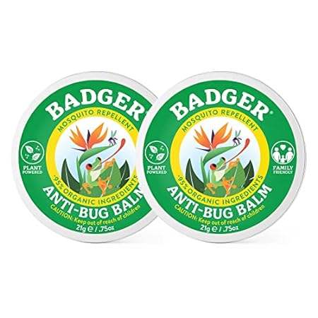 Badger Bug Repellent， Organic Deet-Free Mosquito Repellen