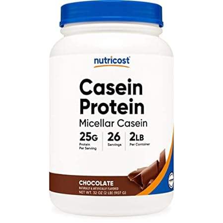 Nutricost Casein Protein Powder 2lb Chocolate - Micellar