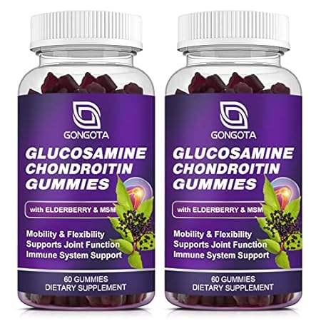 Glucosamine Chondroitin Gummies， Extra Strength 1500mg Gl