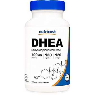 Nutricost DHEA 100mg， 120 Capsules - Gluten Free， Soy Fre