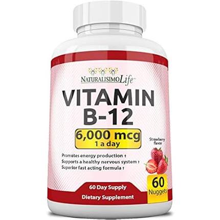 NaturalisimoLife Vitamin B12 6，000 mcg Maximum Strength F