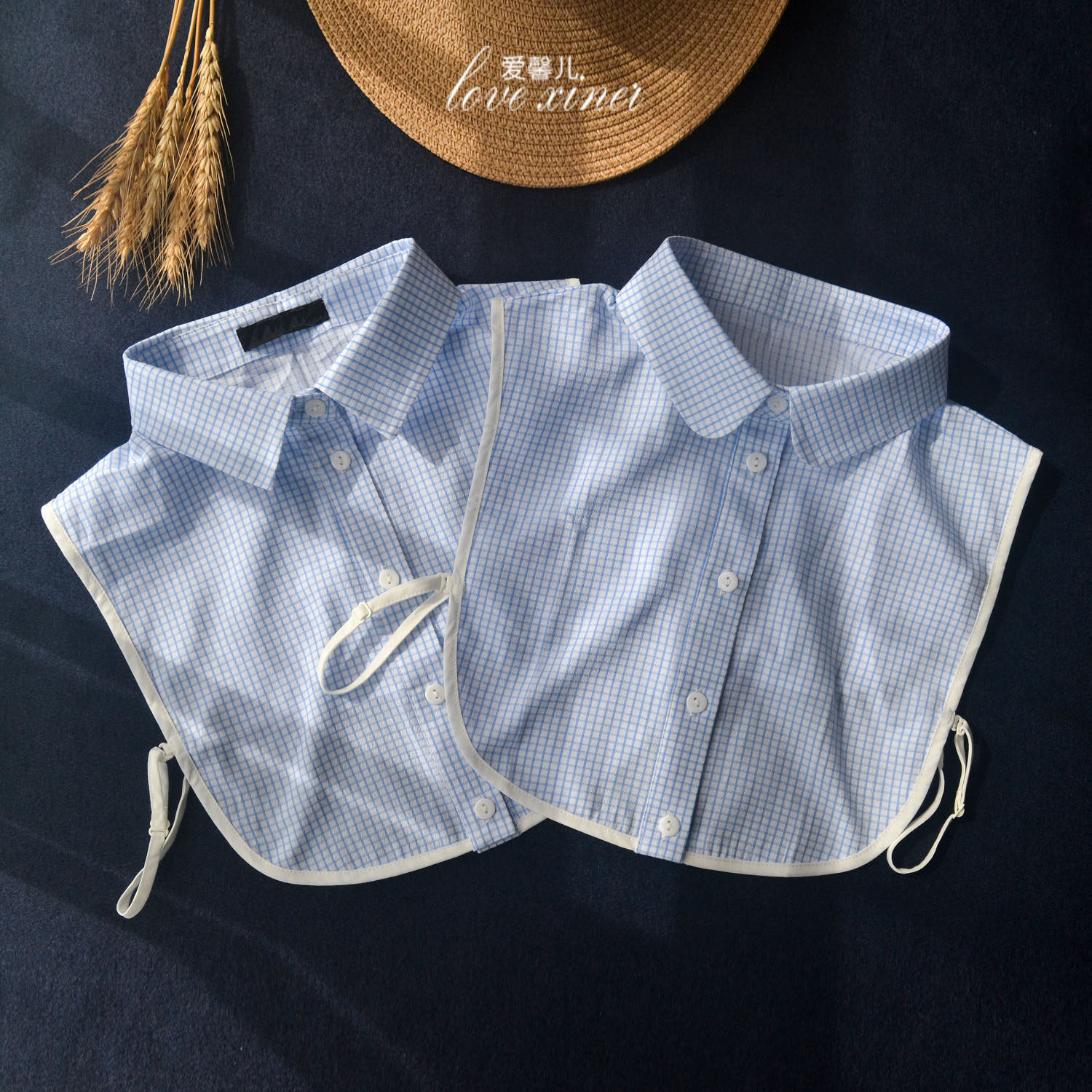 爱馨儿 纯棉格子假领子女士内搭装饰职业装假衬衣春秋新款,服饰配件/皮带/帽子/围巾,假领,淘宝优惠券,粉丝福利购,淘宝优惠卷