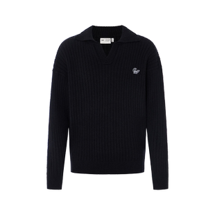 【杨紫沈月同款】CMF美式复古polo打底针织杉毛衣纯色慵懒风上衣