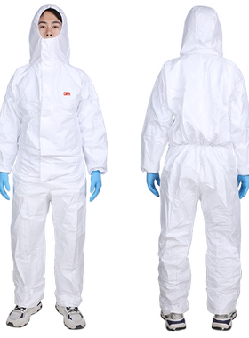 3M防护服连体全身一次性隔离衣4510男士防护专用工业防化服飞机用