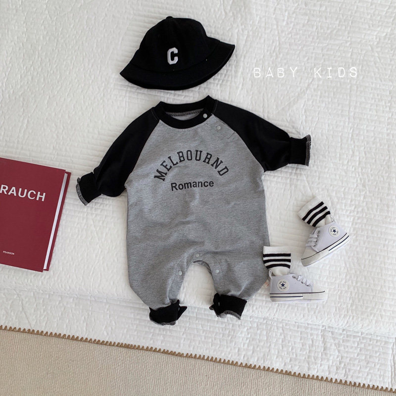 ins2025宝宝春秋装长袖套头连体衣婴幼儿潮范灰色外出卫衣长爬服,童装/婴儿装/亲子装,连身衣/爬服/哈衣,淘宝优惠券,粉丝福利购,淘宝优惠卷