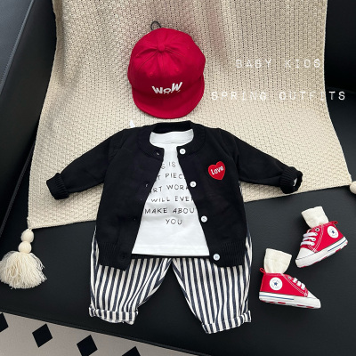 婴幼儿童毛衣外套男女宝宝春装新款韩版洋气春季衣服针织外出上衣
