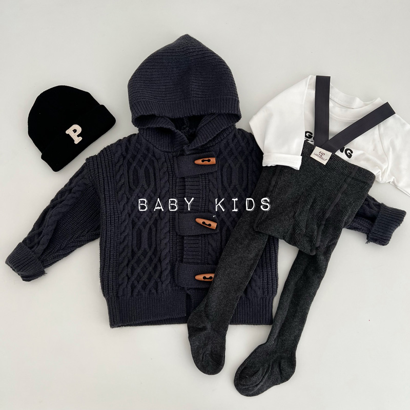 韩版春秋连帽中性洋气毛衣