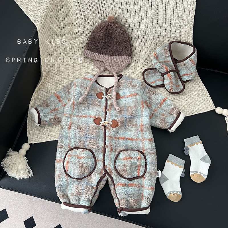 ins婴幼儿冬装衣服男女宝宝冬装全开扣一体绒连体衣外出加绒爬服,童装/婴儿装/亲子装,连身衣/爬服/哈衣,淘宝优惠券,粉丝福利购,淘宝优惠卷