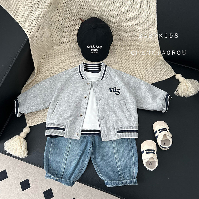 2026春秋男宝宝帅气赛车服婴幼儿童潮范外出两面穿机车外套棒球服