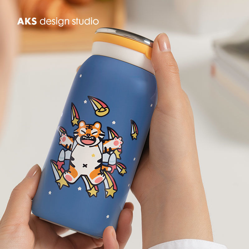 AKS吉虎大橘联名可爱随行保温杯