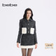 bebe2025秋冬新款 女士含羊毛气质小香风粗花呢夹克外套440301