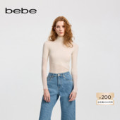 爆款 补单 bebe冬季 女士绵羊毛时尚 内搭半高领针织上衣430503
