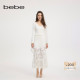 bebe2025夏季 新款 女士蕾丝拼接摇曳生姿鱼尾镂空半身裙220114