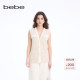 饰马甲142002 女士含棉千金风深V领贴袋装 bebe2026春季 新款