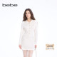 bebe2026春季 新款 女士千金风温柔甜美翻领针织连衣裙130906